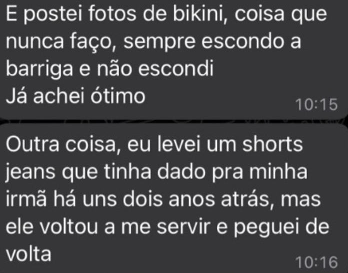 Eu quero que você volte a se sentir bem em qualquer roupa — do blazer no escritório ao biquíni na praia — assim como a Angelica.